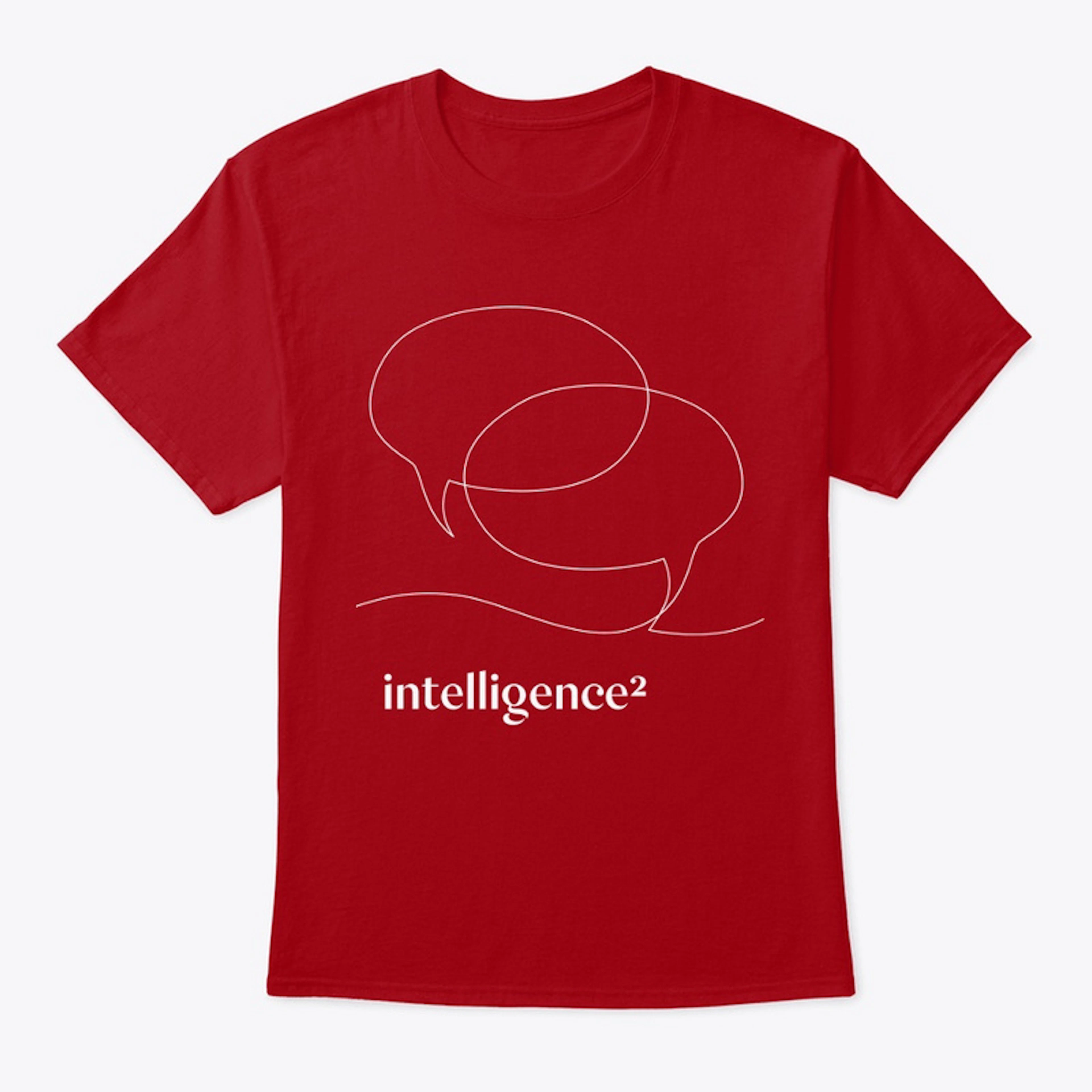 Intelligence Squared tee - white print